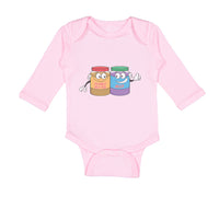 Long Sleeve Bodysuit Baby Peanut Butter - Jelly Boy & Girl Clothes Cotton