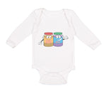 Long Sleeve Bodysuit Baby Peanut Butter - Jelly Boy & Girl Clothes Cotton