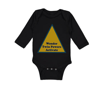 Long Sleeve Bodysuit Baby Wonder Twin Powers Activate Boy & Girl Clothes Cotton
