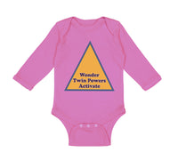 Long Sleeve Bodysuit Baby Wonder Twin Powers Activate Boy & Girl Clothes Cotton