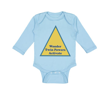 Long Sleeve Bodysuit Baby Wonder Twin Powers Activate Boy & Girl Clothes Cotton