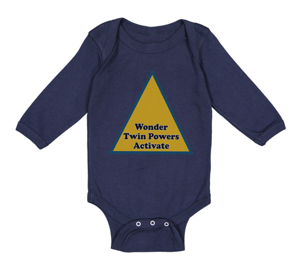 Long Sleeve Bodysuit Baby Wonder Twin Powers Activate Boy & Girl Clothes Cotton
