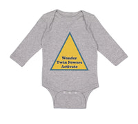 Long Sleeve Bodysuit Baby Wonder Twin Powers Activate Boy & Girl Clothes Cotton