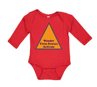 Long Sleeve Bodysuit Baby Wonder Twin Powers Activate Boy & Girl Clothes Cotton