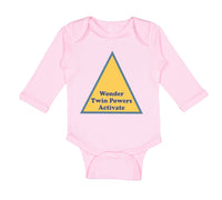 Long Sleeve Bodysuit Baby Wonder Twin Powers Activate Boy & Girl Clothes Cotton