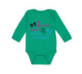 Long Sleeve Bodysuit Baby I Wear Bows My Daddy Wears A Badge Police Cop Cotton