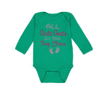 Long Sleeve Bodysuit Baby All Gods Grace in This Tiny Face Christian Jesus God - Cute Rascals