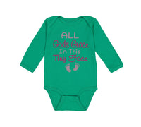 Long Sleeve Bodysuit Baby All Gods Grace in This Tiny Face Christian Jesus God - Cute Rascals