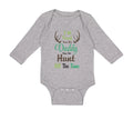 Long Sleeve Bodysuit Baby I'M Proof That My Daddy Does Not Hunt All The Time