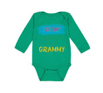 Long Sleeve Bodysuit Baby My Awesomeness Grammy Grandmother Grandma Cotton