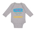 Long Sleeve Bodysuit Baby My Awesomeness Grammy Grandmother Grandma Cotton