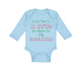 Long Sleeve Bodysuit Baby If You Think I'M A Stud You Should See My Godfather