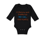 Long Sleeve Bodysuit Baby If Mommy and Daddy Say No Call 1 800 Auntie Cotton