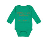 Long Sleeve Bodysuit Baby If Mommy and Daddy Say No Call 1 800 Auntie Cotton