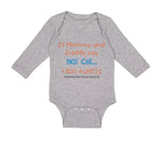 Long Sleeve Bodysuit Baby If Mommy and Daddy Say No Call 1 800 Auntie Cotton