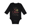 Long Sleeve Bodysuit Baby I Love My Police Officer Daddy Badge Dad Father's Day