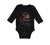 Long Sleeve Bodysuit Baby I Love My Police Officer Daddy Badge Dad Father's Day