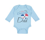 Long Sleeve Bodysuit Baby I Love My Dominican Dad Boy & Girl Clothes Cotton