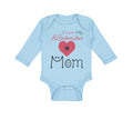 Long Sleeve Bodysuit Baby I Love My Albanian Mom Boy & Girl Clothes Cotton