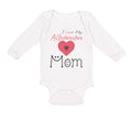 Long Sleeve Bodysuit Baby I Love My Albanian Mom Boy & Girl Clothes Cotton
