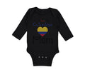 Long Sleeve Bodysuit Baby I Love My Colombian Mom Boy & Girl Clothes Cotton