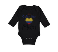 Long Sleeve Bodysuit Baby I Love My Colombian Mom Boy & Girl Clothes Cotton
