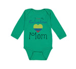 Long Sleeve Bodysuit Baby I Love My Colombian Mom Boy & Girl Clothes Cotton