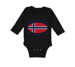 Long Sleeve Bodysuit Baby Have No Fear Norwegian Is Here Norway Norwegians - Cute Rascals