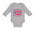 Long Sleeve Bodysuit Baby Have No Fear Norwegian Is Here Norway Norwegians - Cute Rascals