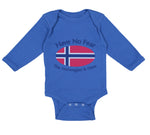 Long Sleeve Bodysuit Baby Have No Fear Norwegian Is Here Norway Norwegians - Cute Rascals