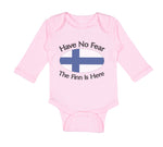 Long Sleeve Bodysuit Baby Have No Fear Finnish Is Here Finland Finns Cotton - Cute Rascals