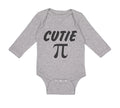 Long Sleeve Bodysuit Baby Cutie Pi Geek Nerd Math Style A Boy & Girl Clothes