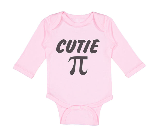 Long Sleeve Bodysuit Baby Cutie Pi Geek Nerd Math Style A Boy & Girl Clothes - Cute Rascals