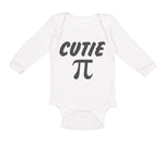 Long Sleeve Bodysuit Baby Cutie Pi Geek Nerd Math Style A Boy & Girl Clothes - Cute Rascals