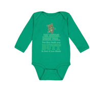 Long Sleeve Bodysuit Baby Awkward Moment When Mom Sniffs Your Butt Funny Humor B - Cute Rascals