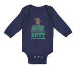 Long Sleeve Bodysuit Baby Awkward Moment When Mom Sniffs Your Butt Funny Humor B - Cute Rascals