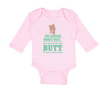 Long Sleeve Bodysuit Baby Awkward Moment When Mom Sniffs Your Butt Funny Humor B - Cute Rascals