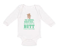Long Sleeve Bodysuit Baby Awkward Moment When Mom Sniffs Your Butt Funny Humor B