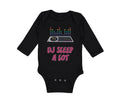 Long Sleeve Bodysuit Baby Dj Sleep A Lot Funny Music Boy & Girl Clothes Cotton