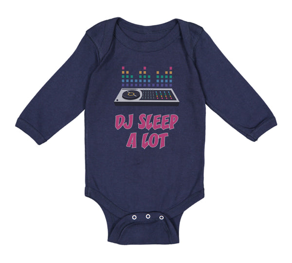 Long Sleeve Bodysuit Baby Dj Sleep A Lot Funny Music Boy & Girl Clothes Cotton - Cute Rascals