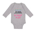 Long Sleeve Bodysuit Baby Dj Sleep A Lot Funny Music Boy & Girl Clothes Cotton