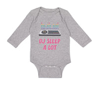 Long Sleeve Bodysuit Baby Dj Sleep A Lot Funny Music Boy & Girl Clothes Cotton - Cute Rascals