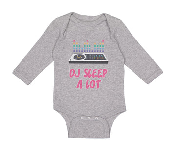 Long Sleeve Bodysuit Baby Dj Sleep A Lot Funny Music Boy & Girl Clothes Cotton
