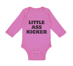 Long Sleeve Bodysuit Baby Little Ass Kicker Funny Humor Style A Cotton