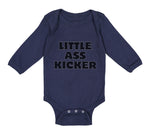 Long Sleeve Bodysuit Baby Little Ass Kicker Funny Humor Style A Cotton