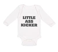 Long Sleeve Bodysuit Baby Little Ass Kicker Funny Humor Style A Cotton