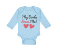 Long Sleeve Bodysuit Baby My Doula Loves Me Boy & Girl Clothes Cotton