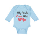 Long Sleeve Bodysuit Baby My Doula Loves Me Boy & Girl Clothes Cotton