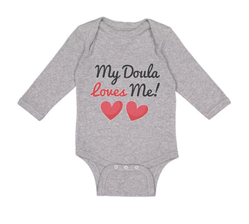 Long Sleeve Bodysuit Baby My Doula Loves Me Boy & Girl Clothes Cotton