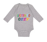 Long Sleeve Bodysuit Baby Listen to Ozzy Boy & Girl Clothes Cotton